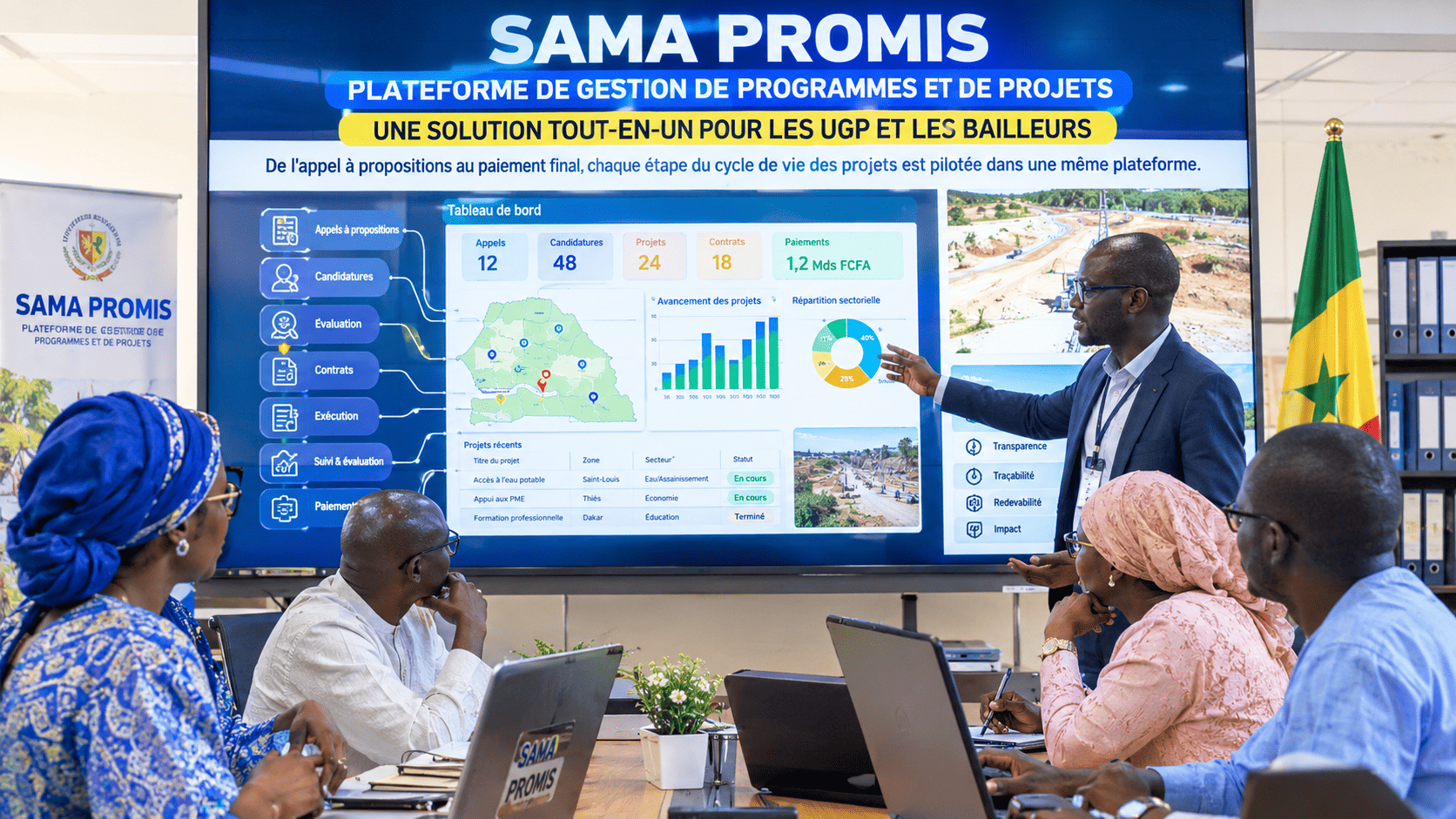SAMA PROMIS — Tableau de bord principal