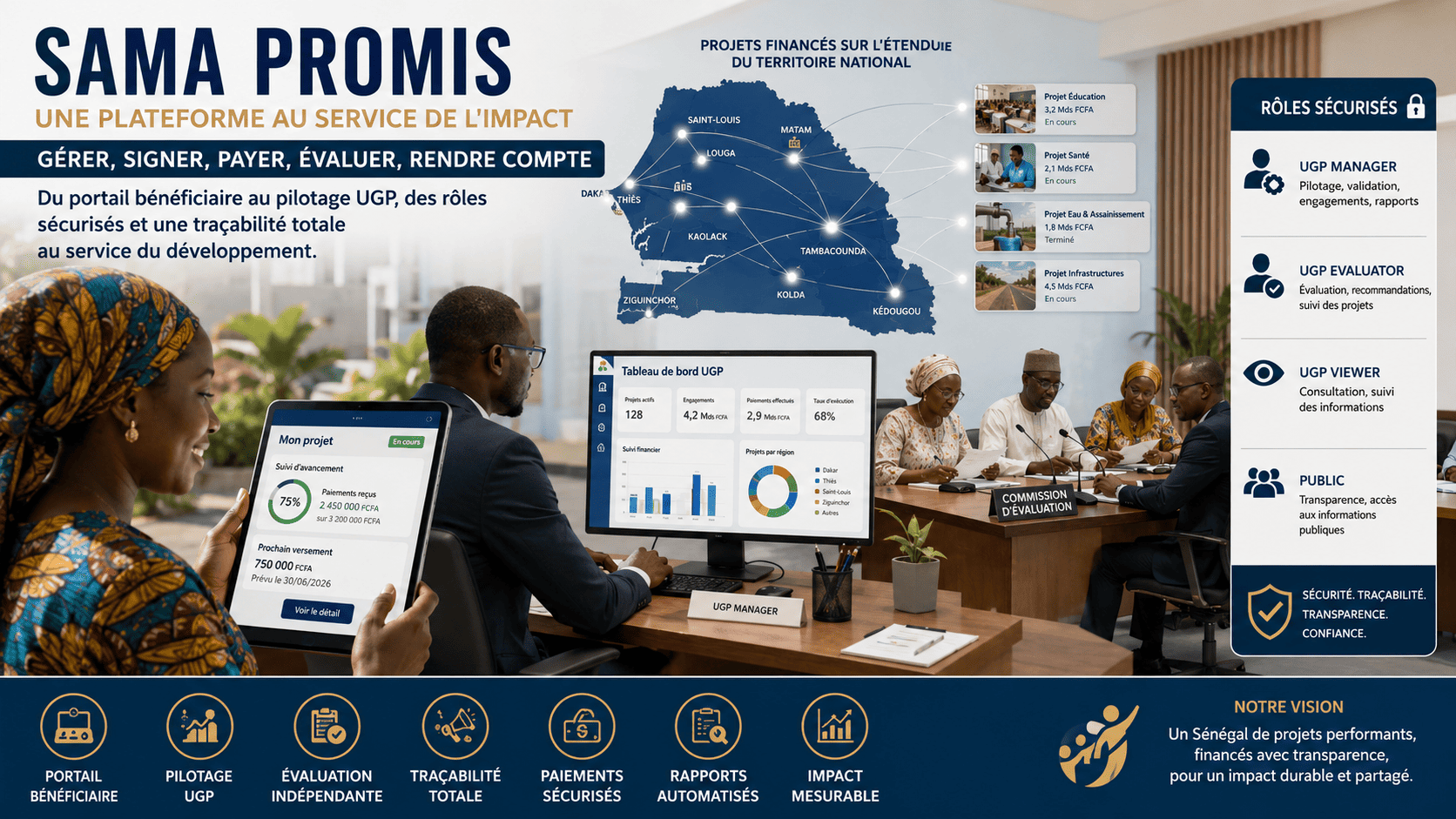 Carte interactive des projets