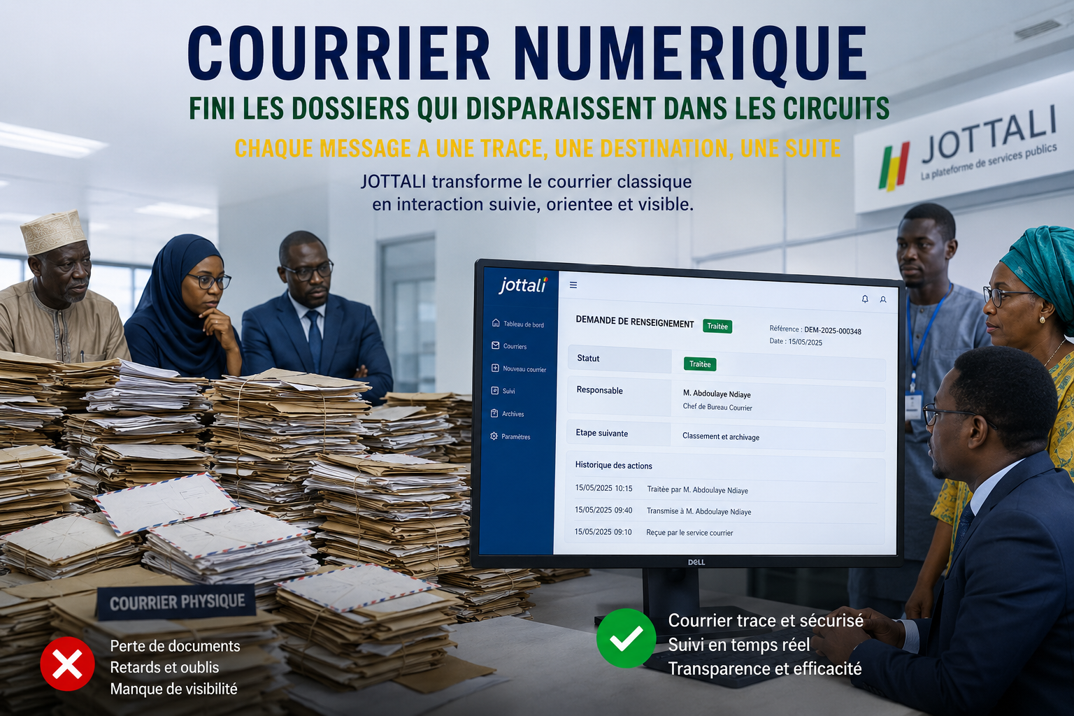 JOTTALI — Gestion multicanal du courrier